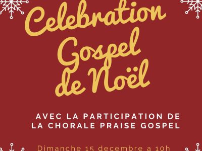 Célébration Gospel de Noël – Dimanche 15 Décembre 2019