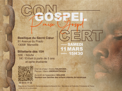 Concert Praise Gospel – Samedi 11 mars, à 15h30