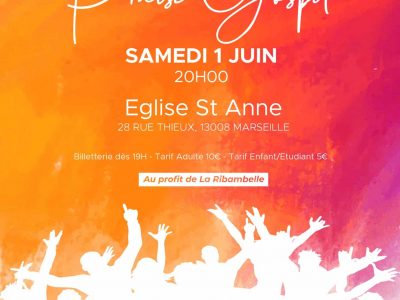 Concert Praise Gospel – Samedi 1 juin, à 20h00